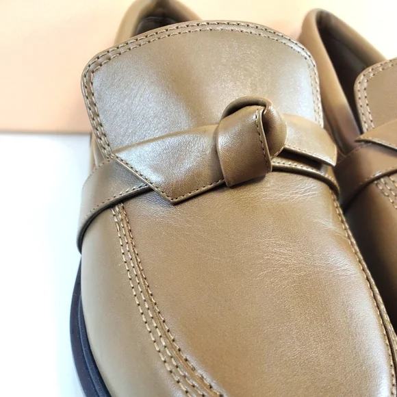 NWT$450 ALEXANDRE BIRMAN Clarita Chunky Leather Loafers In Trout color Sz 39 (9) - Picture 7 of 16